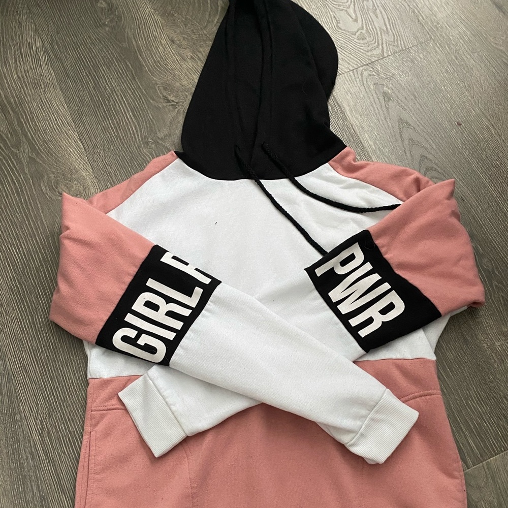 Soft Girl Power Hoodie (Pink/Black/White)